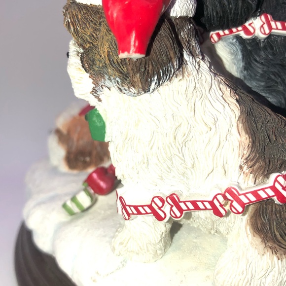 DANBURY MINT Lighted Shih Tzu Family Christmas Tree Very Rare! - Picture 6 of 11